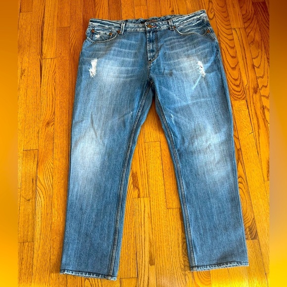 X-Ray Authentic Men's Denim Faded Distressed Jeans Size 40 - Picture 1 of 4